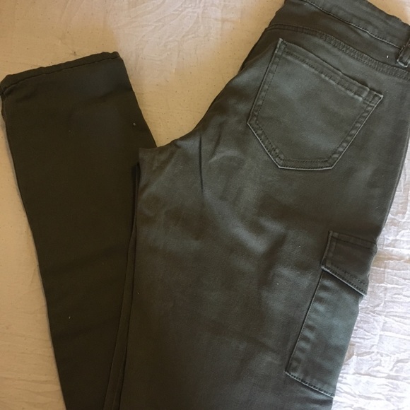 hunter green wax jeans. - Picture 3 of 4